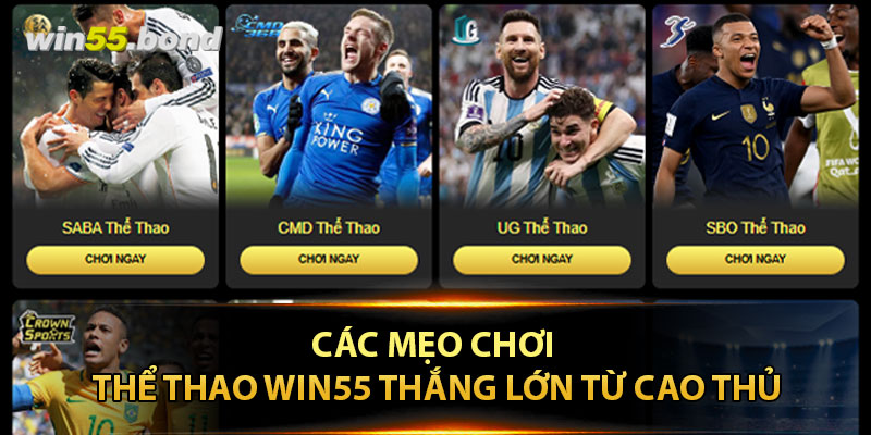 Các mẹo chơi thể thao Win55 thắng lớn từ cao thủ